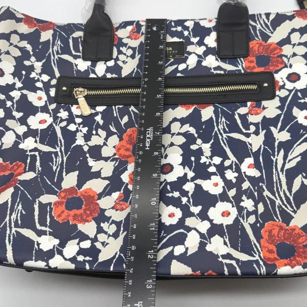 Trina Turk Jardin De Paris Floral‎ Tote Bag Handbag Purse Vegan Leather $148